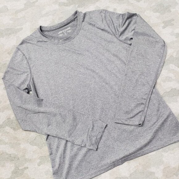 Life Is Good Top Womens Small Gray Pullover Long Sleeve - Picture 2 of 6
